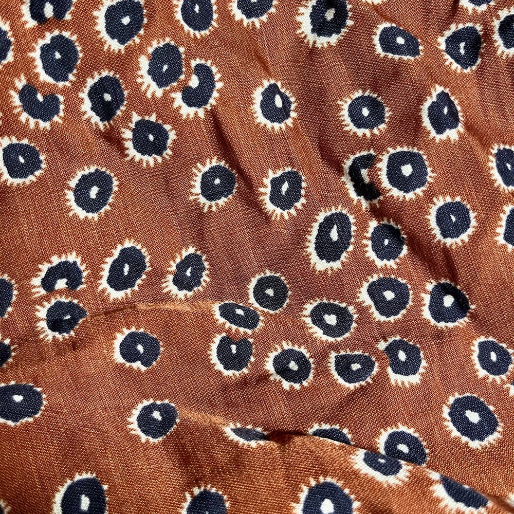 Outerknown Rust Patterned Blouse - Picture 6 of 8